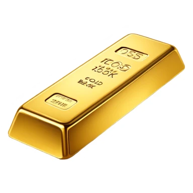 Gold bar 18K emoji sticker