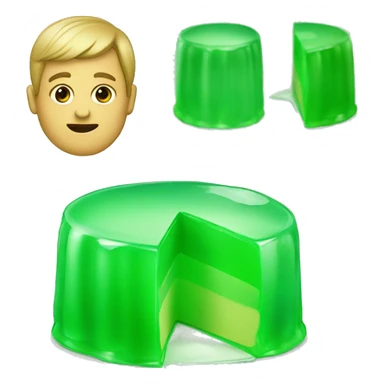 Jello green sticker