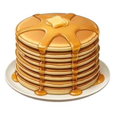 A stream of pancakes sticker