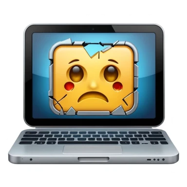 computadora malograda sticker