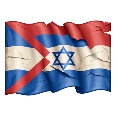 Crossed out Israel flag sticker