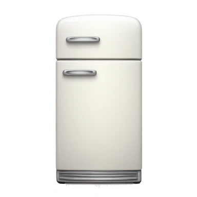 white vintage fridge sticker