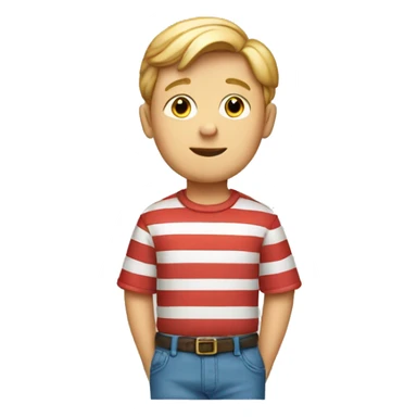 Linus van Pelt with Red Striped Shirt sticker