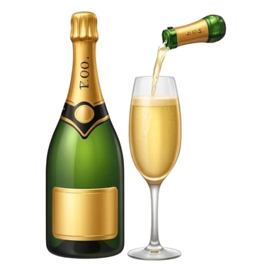 champagne sticker