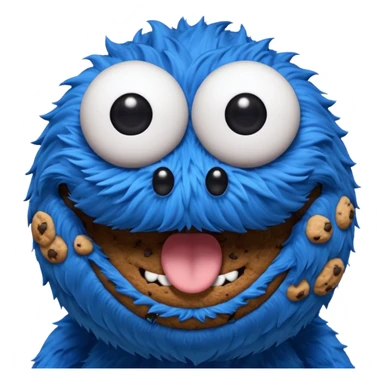 3 coockie monster sticker