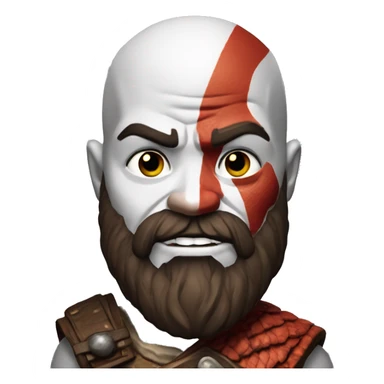 Kratos of god of war sticker