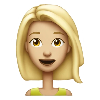 Blonde girl smoking sticker