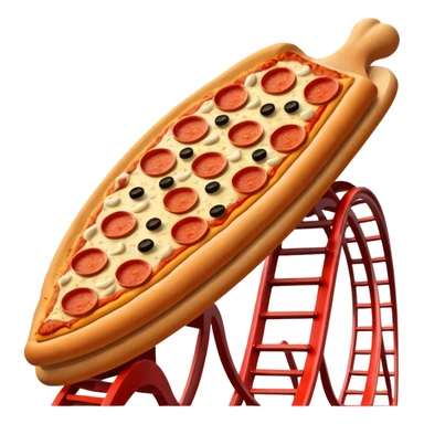 Pizza roller-coaster  sticker