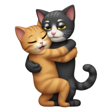 Cats hugs  sticker