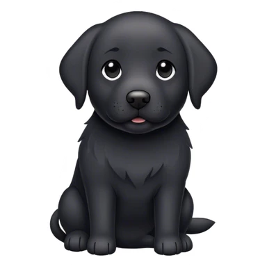 Grey black lab  sticker