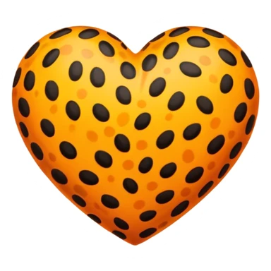 Leopard heart sticker