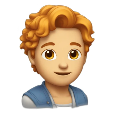 Chat roux fou sticker