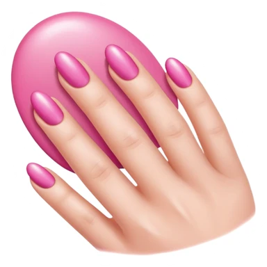 Pink manicure  sticker