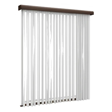 vertical venetian blinds with distinct pleats sticker