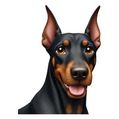 doberman pinscher dog  sticker