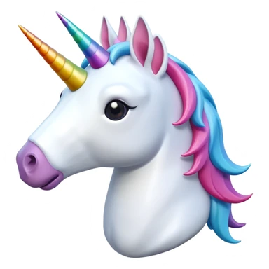 A 3d unicorn 🦄 on a plane ✈️  sticker