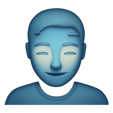 mental power represented by a blue head silouette iluminated in the headand lighted  sticker