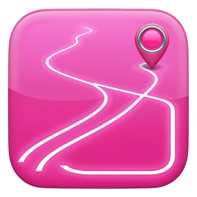 pink big gps map lines sticker