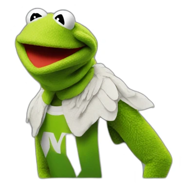 Kermit muppet adidas sticker
