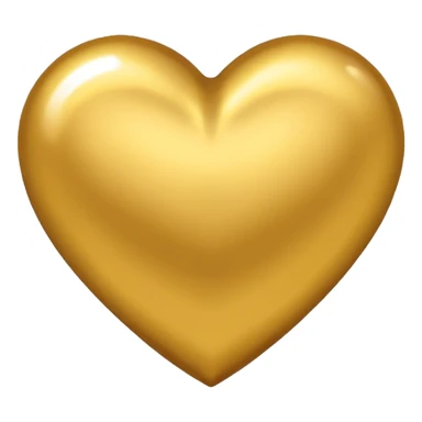 coração dourado sticker