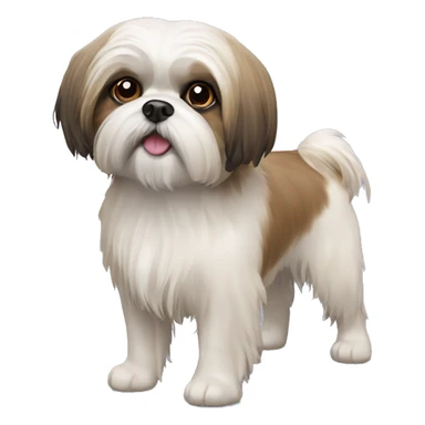 Shih tzu mix dog sticker