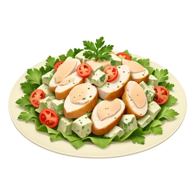 Chicken salad sticker