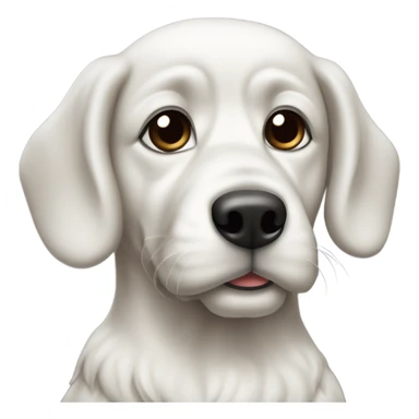 Erstelle einen schwarz weißen Hund der kekse isst sticker