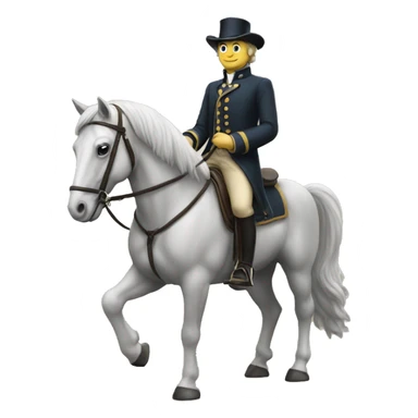 Watson sur un cheval sticker