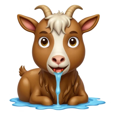 Goat Vomiting  sticker