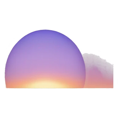 Sunset, background colors are blue and lilac sticker