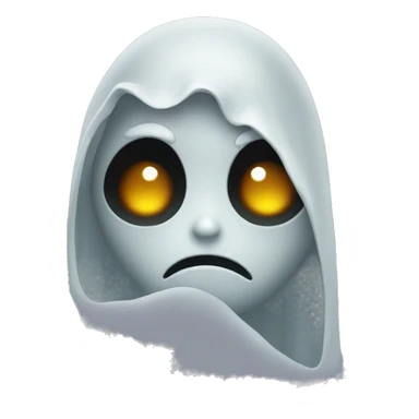 black ghost sad sticker