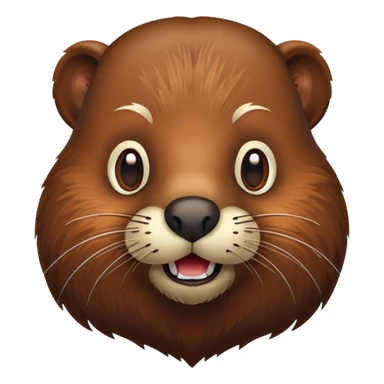 beaver with a beard sticker