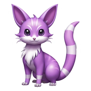 Shiny Furret-Espeon-Hybrid (Full body) sticker