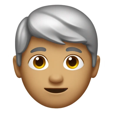 tan boy face with white water on it  sticker