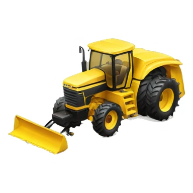 yellow engine hood tractor sticker