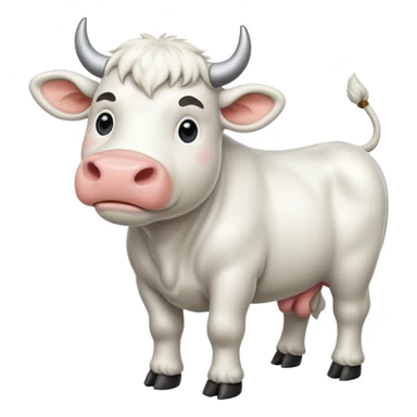 Vaca branca  braba sticker