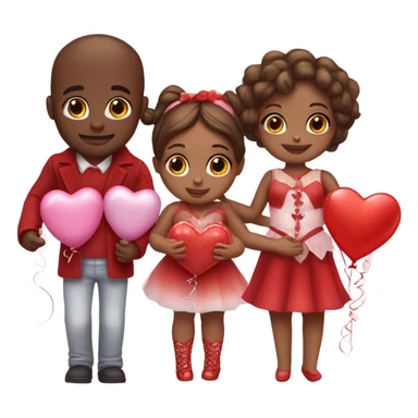 Dolls on Valentine's Day sticker