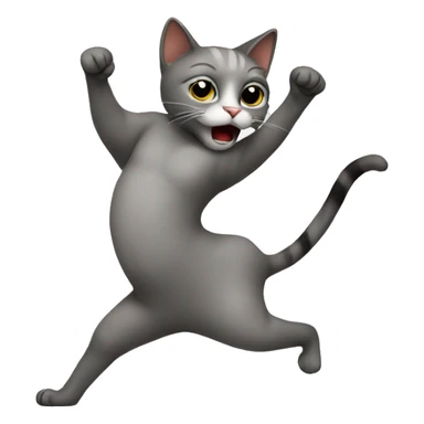A cat twerking  sticker