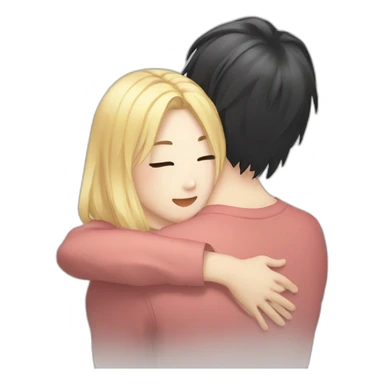 bangchan skz 2022  and blonde girl hugging sticker