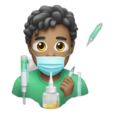 give an injection sticker