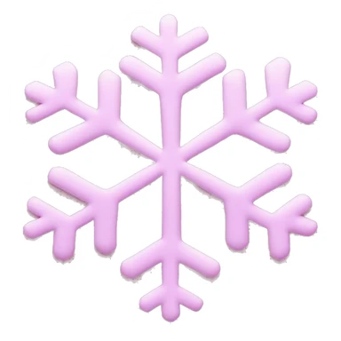 Pink snowflake sticker