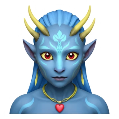 na'vi with heart eyes sticker