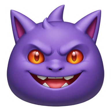 I want an Gengar (Pokemon) that looks cute. sticker