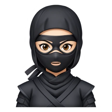 Ninja girl sticker