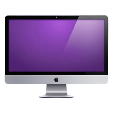 3 dark purple wide screen monitors sticker