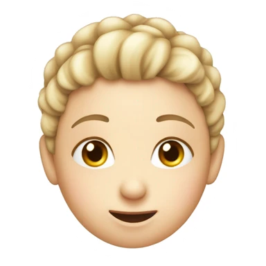 cute ball , white girl's face with this "._." facial expressione sticker