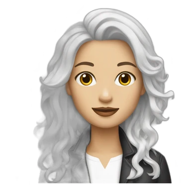 white stylist sticker