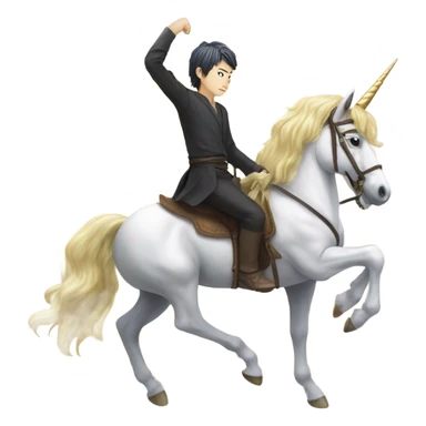 Kyogo furahashi on a unicorn sticker