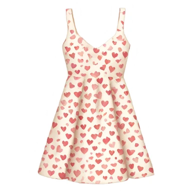 dress with a heart pattern sticker