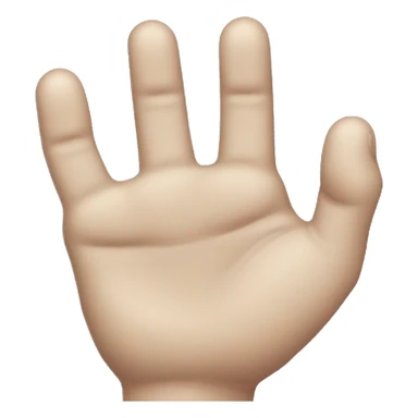 An emoji of a disembodied hand similar to the one from the Wednesday series, with detailed fingers and a slightly eerie, lifelike appearance, positioned in a neutral pose sticker
